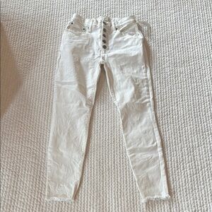 Lucky Brand High Rise White Jeans Relaxed Fit